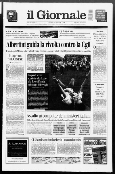 Il giornale del lunedi